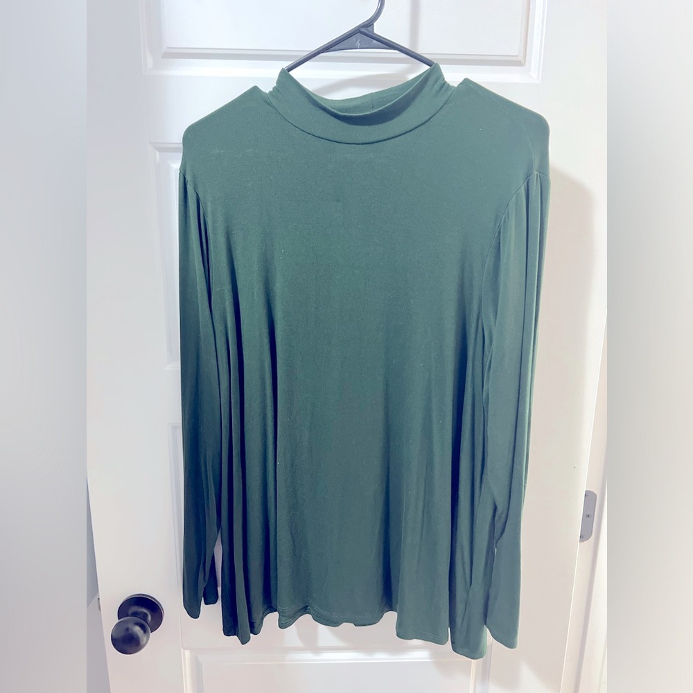 Emerald green dressy top